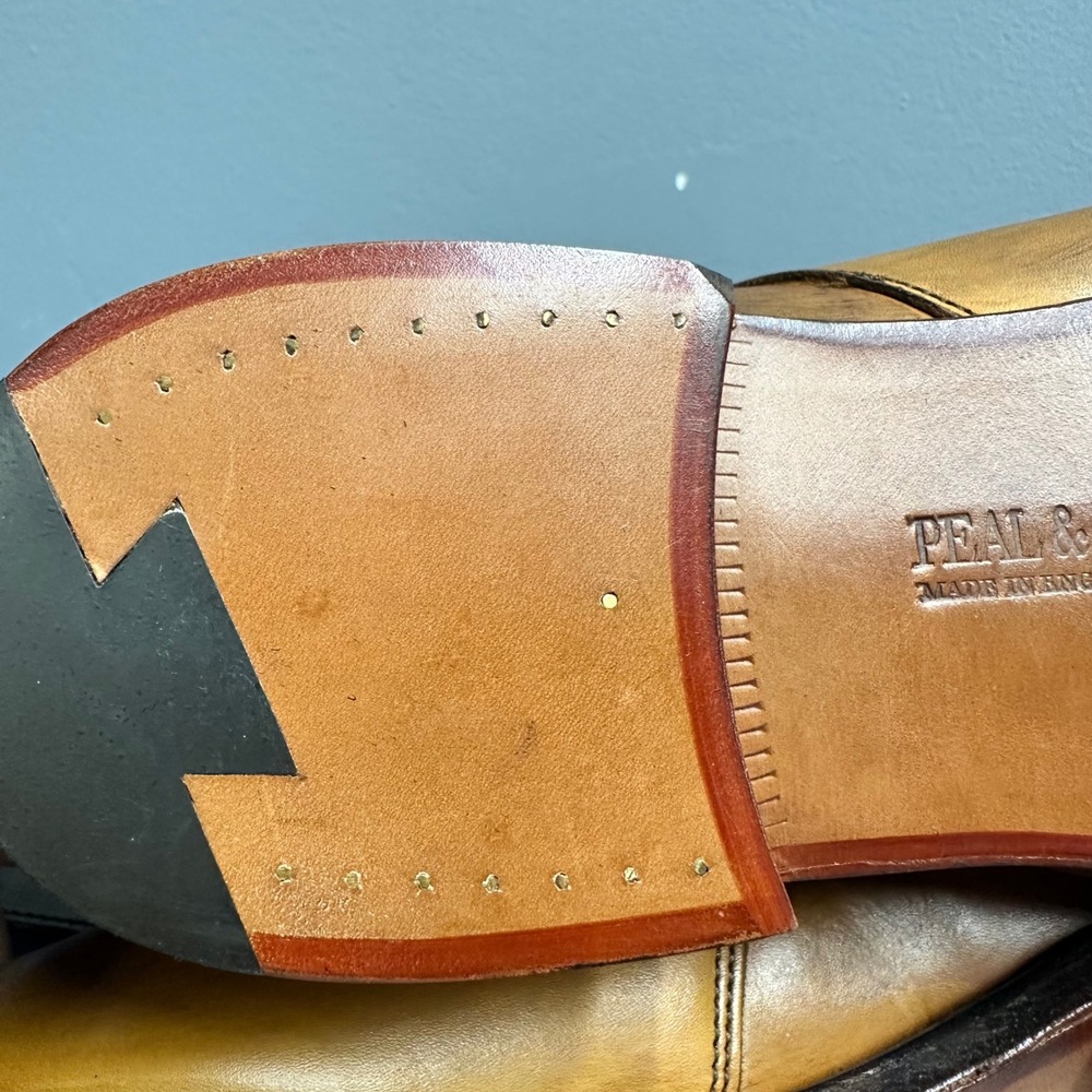 Brooks Brothers Peal & Co Mens Chestnut Burnished Leather Jodhpur Boots 10 D NEW - Picture 7 of 16
